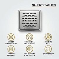 Pearl Square Floor Drain