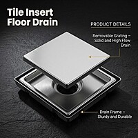 Tile Insert Floor Drain