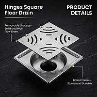 Hinges Square Floor Drain