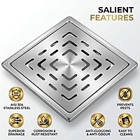 Earth Square Floor Drain