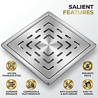 Earth Square Floor Drain