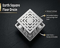 Earth Square Floor Drain