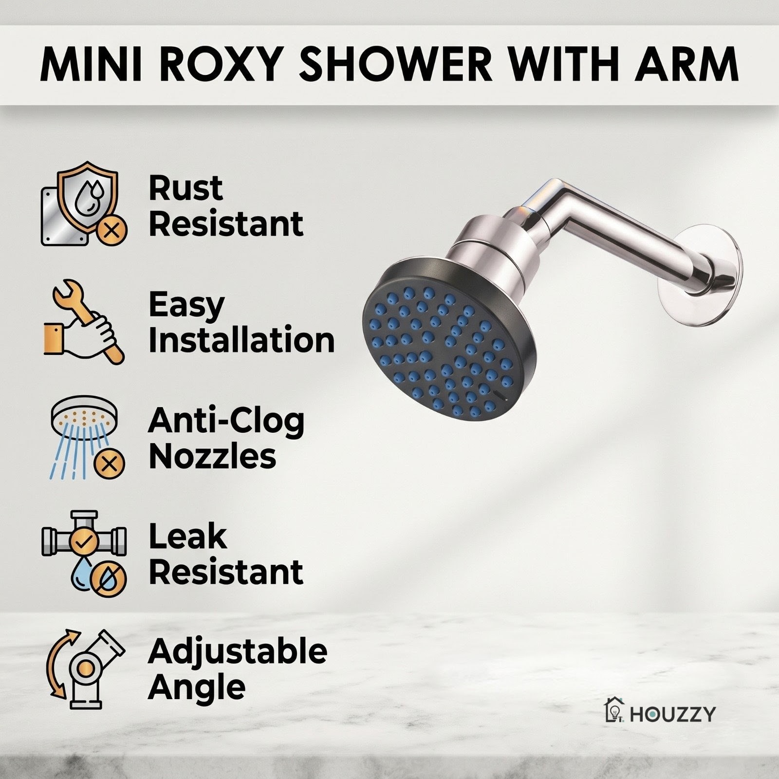 Mini Roxy Shower with Arm