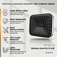 Jordan (13" x 19") Premium ABS Shower Head