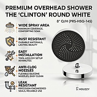 Clinton Round Premium ABS Shower Head