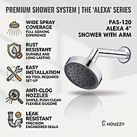 Alexa 4" Shower with Arm
