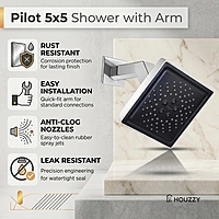 Pilot 5x5 Shower with Arm