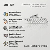 Rain + Mist (2 Function) Shower Head