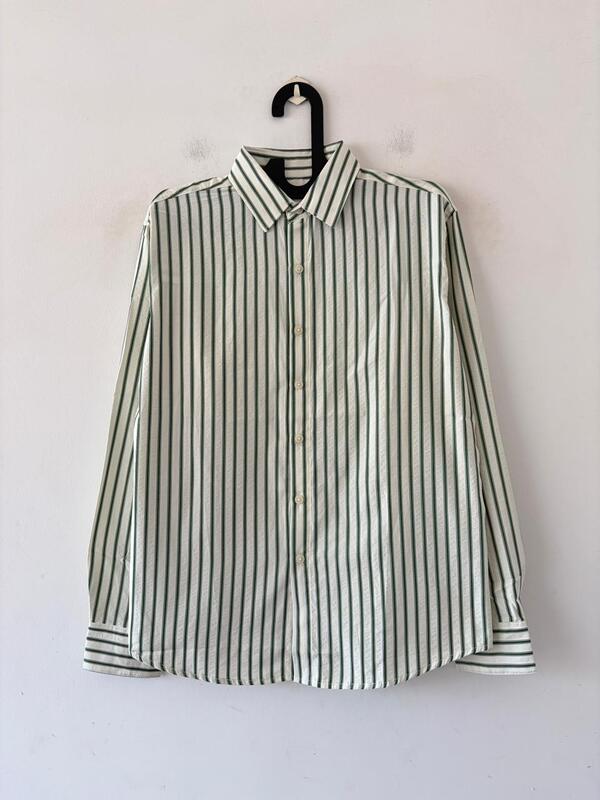Forest textured stripes shirt