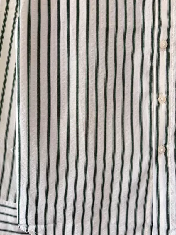 Forest textured stripes shirt