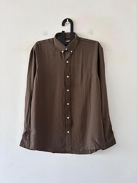 Dull brown plain shirt