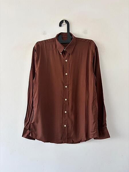 Bronze sheen plain shirt