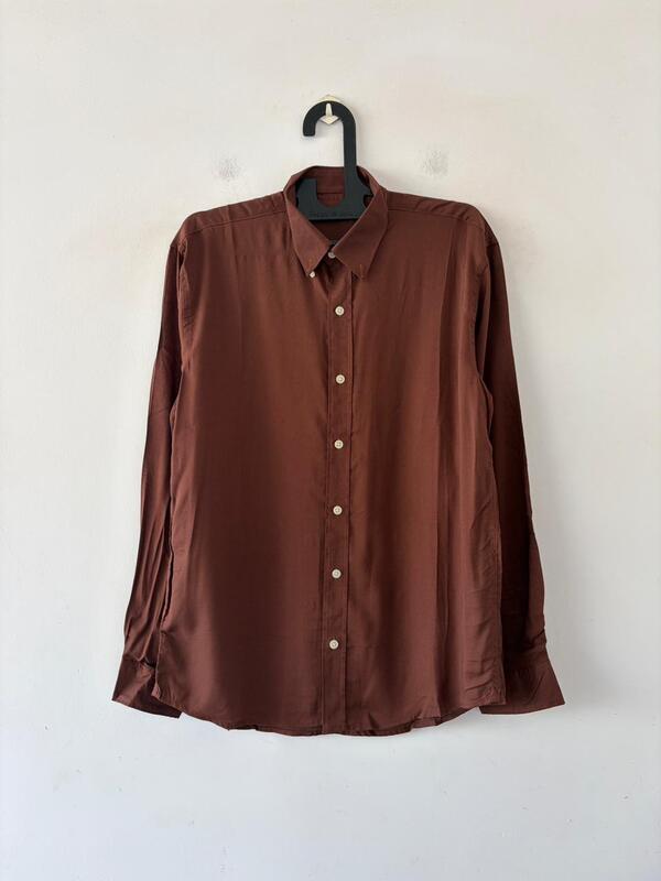 Bronze sheen plain shirt