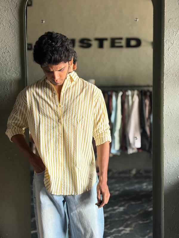 Sunline textured stripes shirt