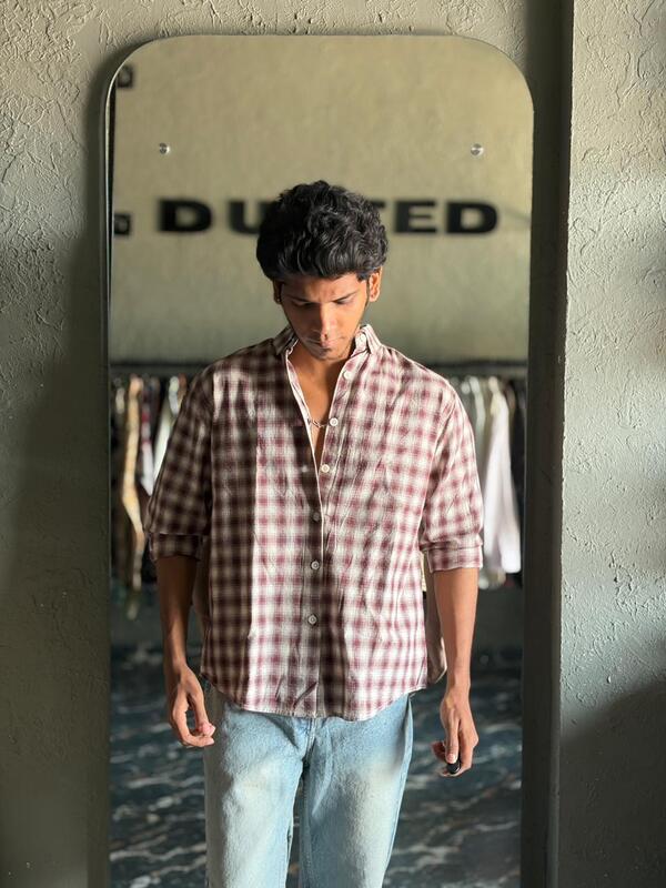 Maroon mist & ash check shirt
