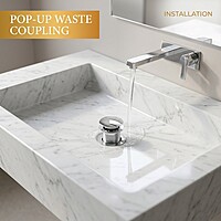 Waste Coupling Pop-Up Chrome (5 Inch )