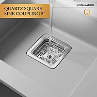 QUARTZ SINK COUPLING 5 Inch