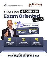 CMA Final – Group IV Exam Oriented Batch