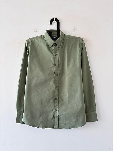 Muted green oxford shirt