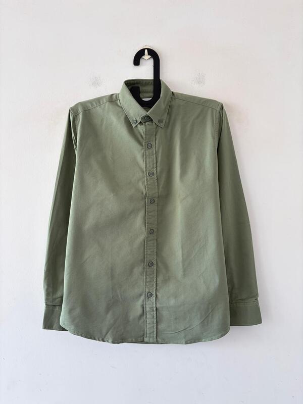 Muted green oxford shirt