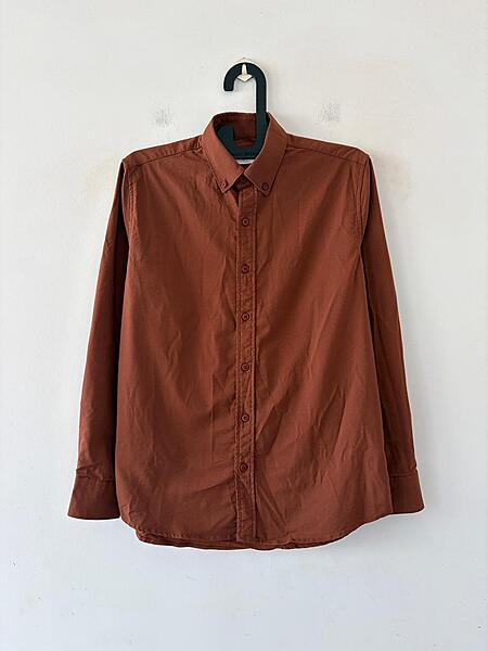 Burnt terracotta oxford shirt