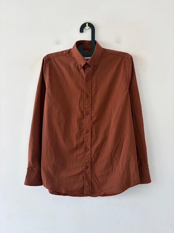 Burnt terracotta oxford shirt