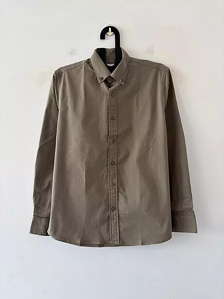 Dusty taupe oxford shirt
