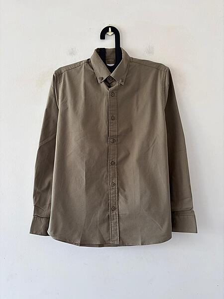 Dusty taupe oxford shirt