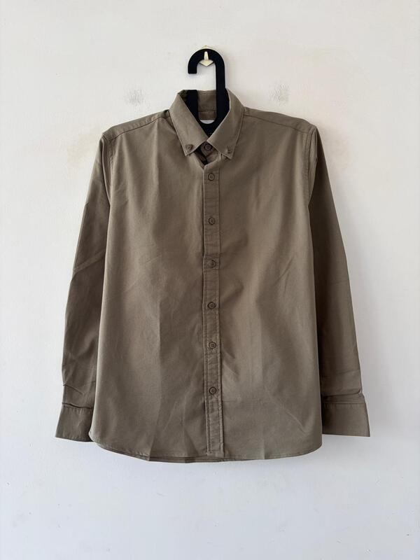 Dusty taupe oxford shirt