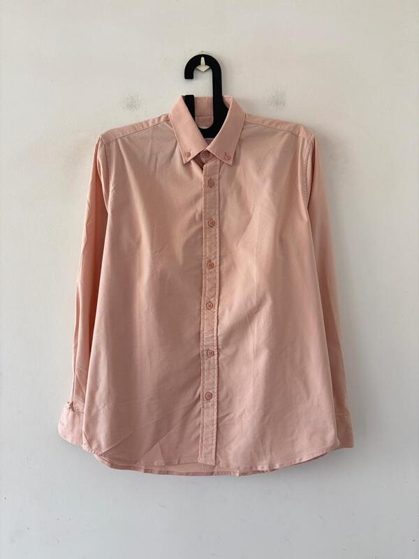 Coral peach oxford shirt