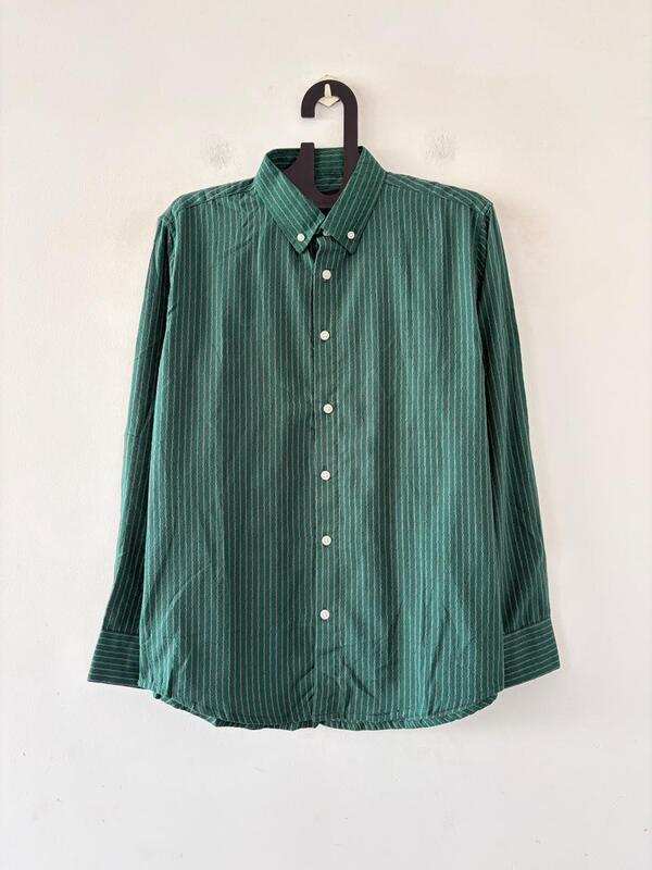 Antique green stripes shirt