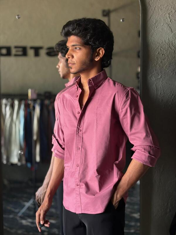 Antique rose oxford shirt