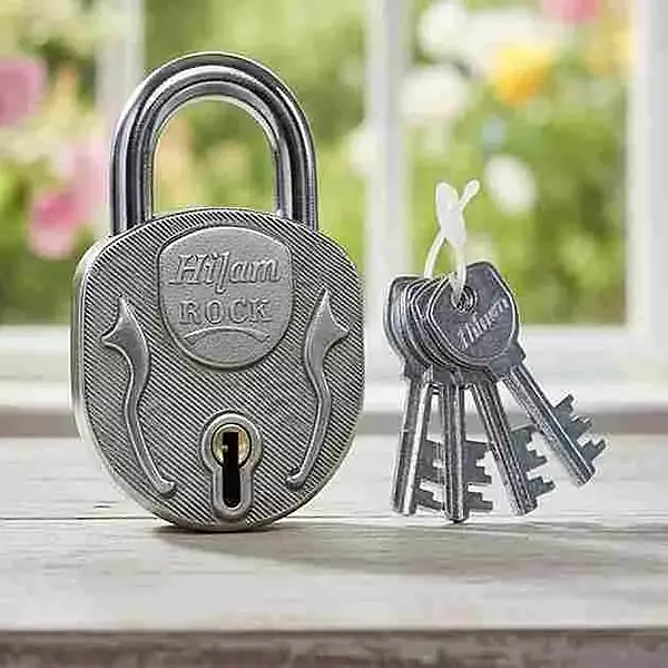 Hilam Padlock Rock Colour 68mm