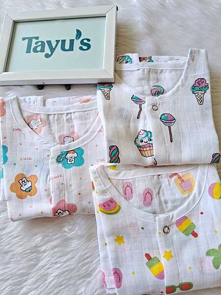 Muslin Frocks pack of 3 combo (6-18 Months )