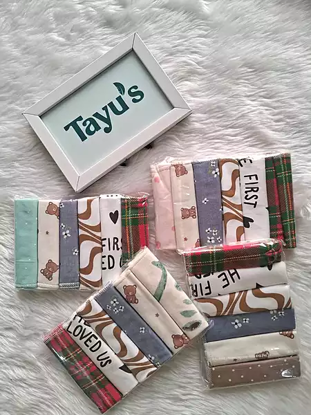 Cotton baby face towels-Pack of 6(7*8 Inch)