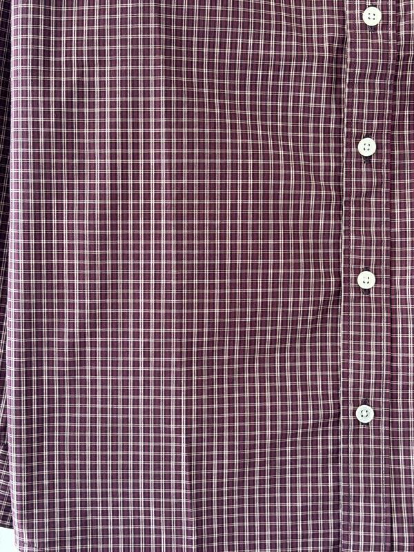 Garnet maroon micro check shirt