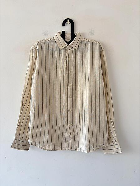 Soft vanilla stripes shirt