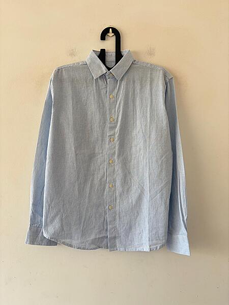 Aqua sky oldmoney stripes shirt
