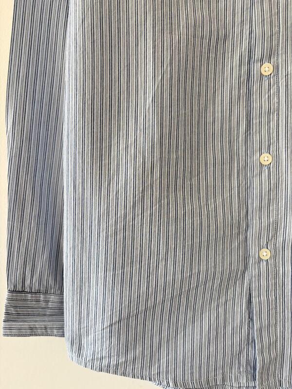 Steel blue stripes shirt