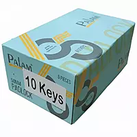 Palam Iron Padlock Round 65-50mm 10 keys