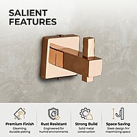 Robe Hook Rose Gold PVD Coated