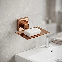 Soap Dish Rose Gold PVD Coated