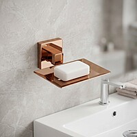 Soap Dish Rose Gold PVD Coated