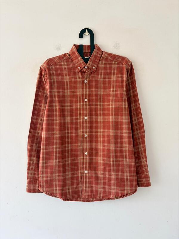 Crimson clay & wheat flannels
