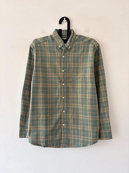 Sage green & dune beige flannels