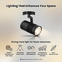 NavyWall Adjustable Spotlight (Black)