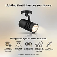 NavyWall Adjustable Spotlight (Black)