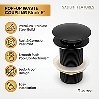 Pop-Up Coupling Black