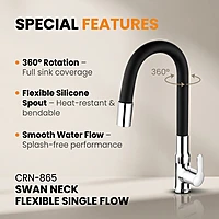 Swan Neck Flexible Kitchen Tap
