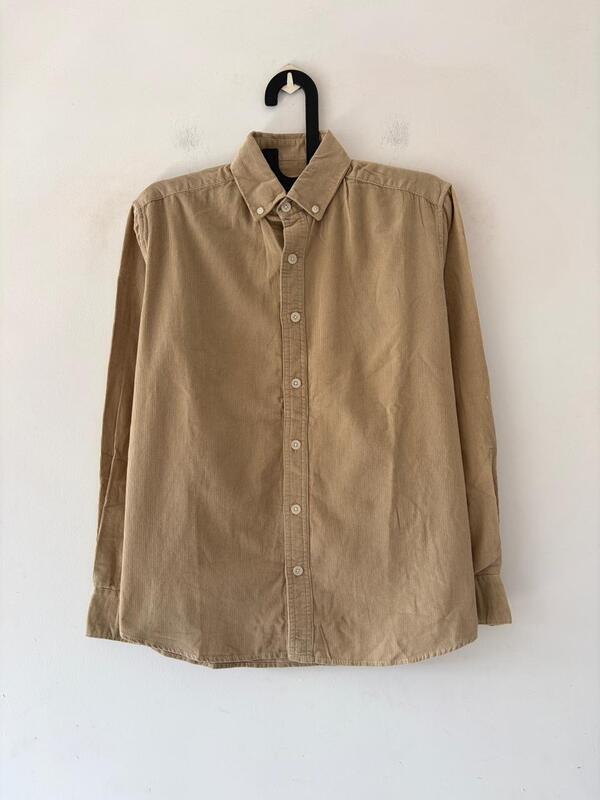 Sandstone beige corduroy shirt